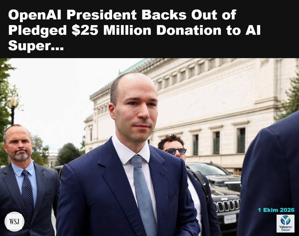 OpenAI Başkanı Greg Brockman, salı günü Beyaz Saray’da teknoloji liderleri toplantısı için Washington’da.