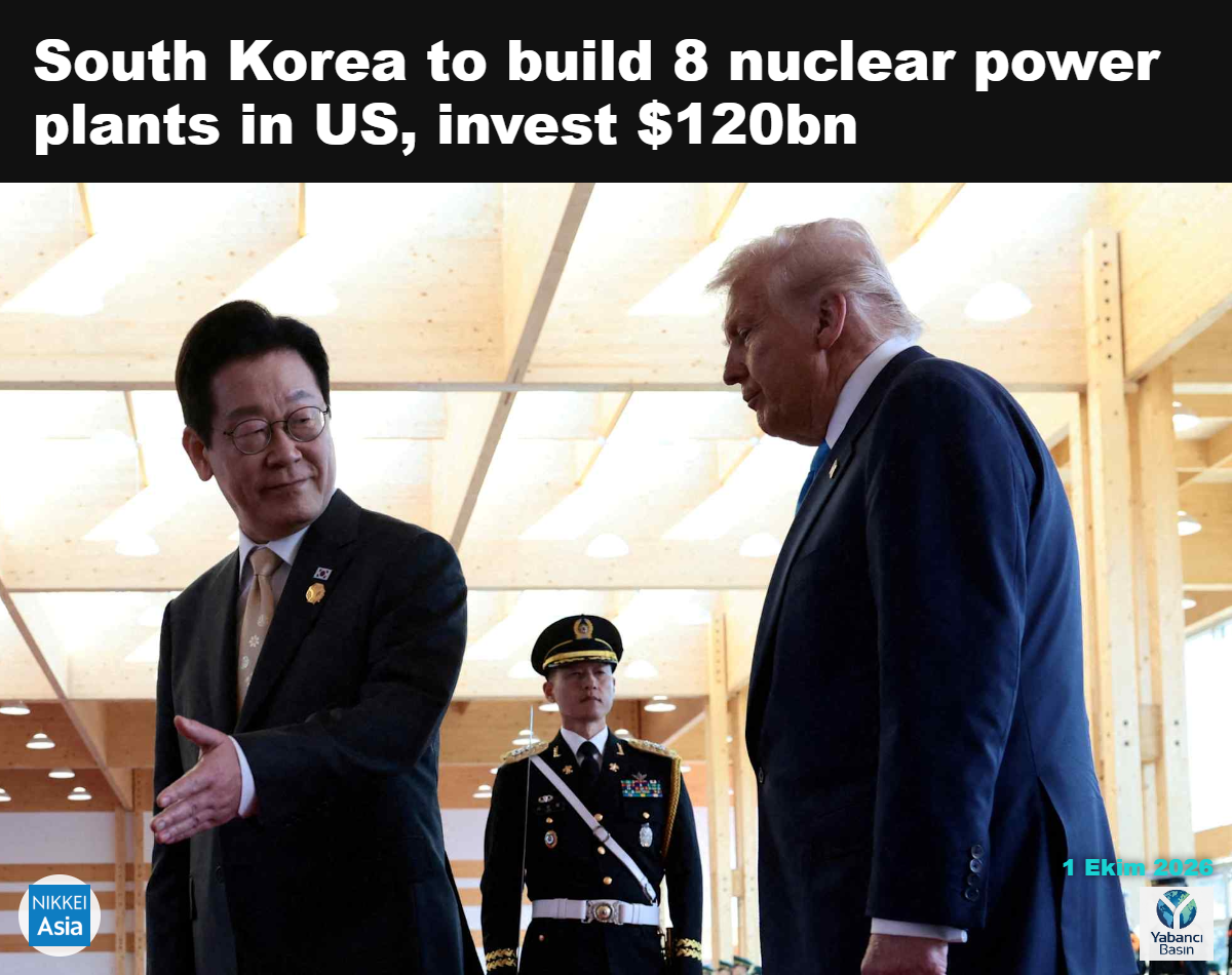 Güney Kore Devlet Başkanı Lee Jae Myung, 29 Ekim 2025’te Güney Kore’nin Gyeongju kentinde düzenlenen Asya-Pasifik Ekonomik İşbirliği liderler zirvesi kapsamında ABD Başkanı Donald Trump ile görüşürken el hareketi yapıyor. © Reuters