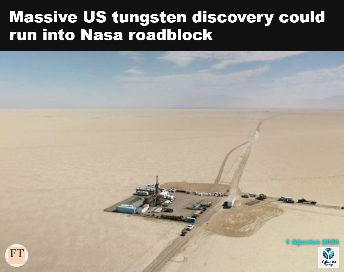 Nevada'nın doğusundaki çöldeki 3PL Railroad Valley Minerals Projesi'ndeki sondaj sahası © 3PL