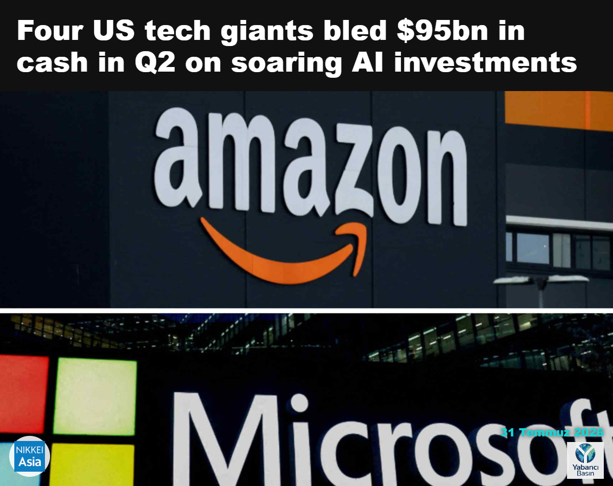 Amazon ve Microsoft hisseleri, şirketlerin yapay zekâ yatırımlarını kazançlarıyla ilişkilendirebildiğini göstermesinin ardından yükseldi. (Fotoğraflar Reuters)