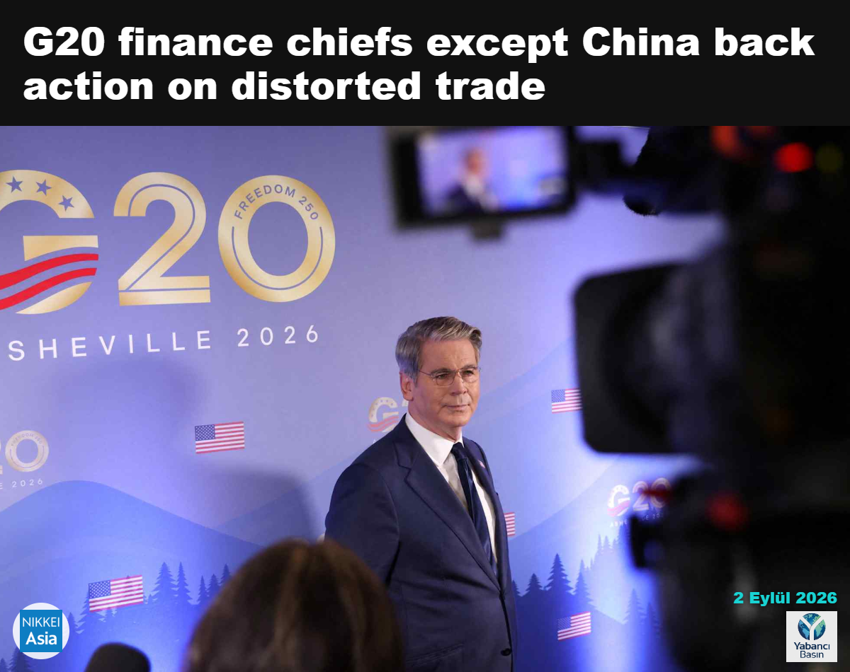 ABD Hazine Bakanı Scott Bessent, 1 Eylül’de Kuzey Carolina’nın Asheville kentindeki G20 maliye bakanları toplantısında gazetecilere konuşuyor. © Reuters