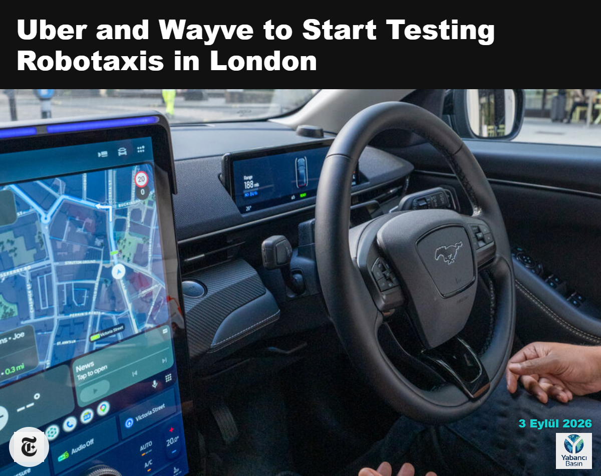Uber ve İngiliz otonom araç girişimi Wayve tarafından işletilen 15 araç, güvenlik testleri kapsamında Uber uygulaması üzerinden yolcuların kullanımına sunulacak. Andrew Testa / The New York Times
