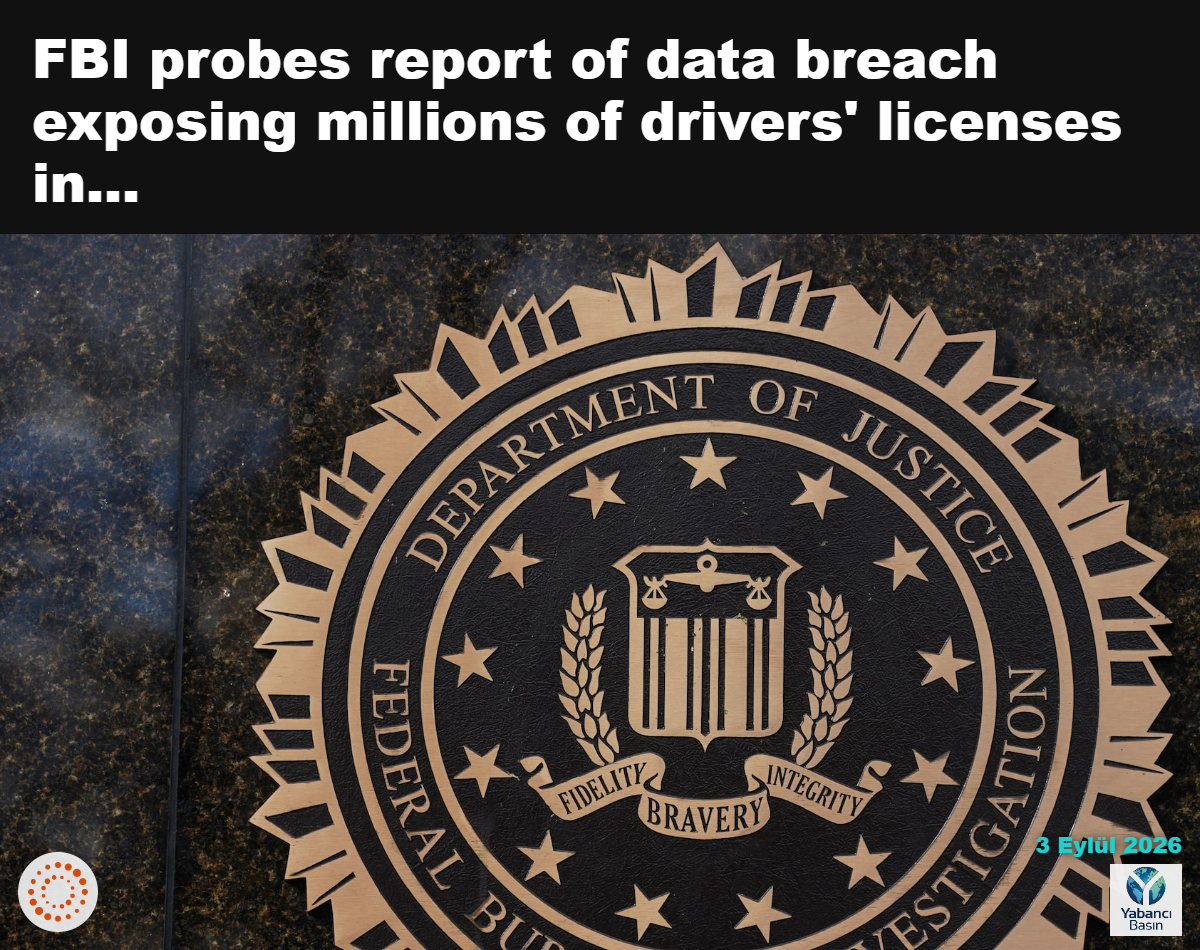 Federal Soruşturma Bürosu’nun (FBI) logosu, 28 Kasım 2025’te ABD’nin Washington kentindeki binada görüntülendi. REUTERS/Nathan Howard