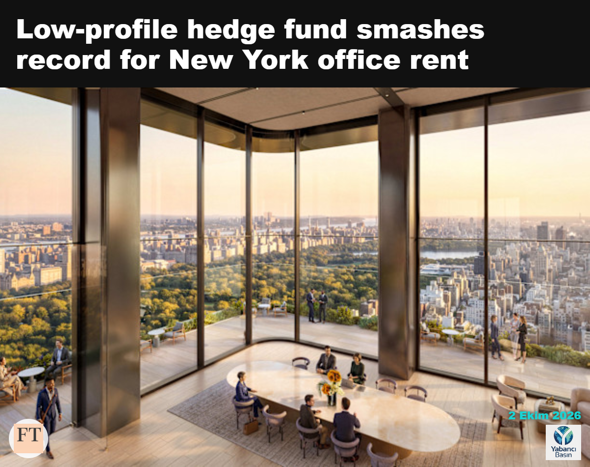 New York Manhattan’ın merkezindeki 625 Madison Avenue’da Related Companies’in yeni gökdelenindeki çatı katının görsel tasarımı © Related Companies