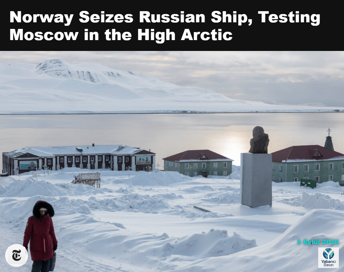2025’te Svalbard’ın Barentsburg kentindeki Lenin anıtı. Emile Ducke / The New York Times