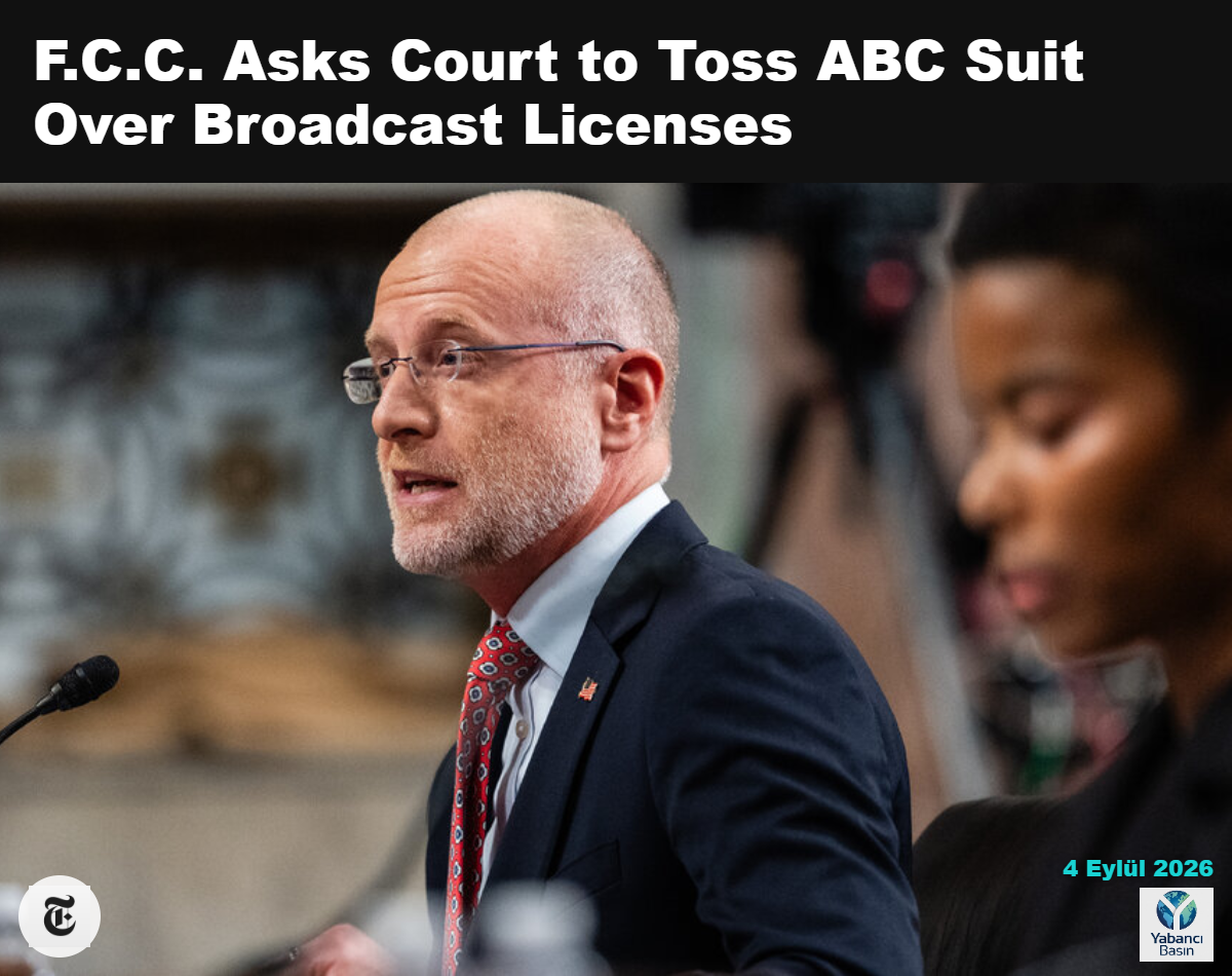 Brendan Carr tarafından yönetilen Federal İletişim Komisyonu, ABC’nin düzenleyici süreci kısa devreye sokmak için federal mahkemeyi kullanmaya çalıştığını belirtti. Eric Lee / The New York Times
