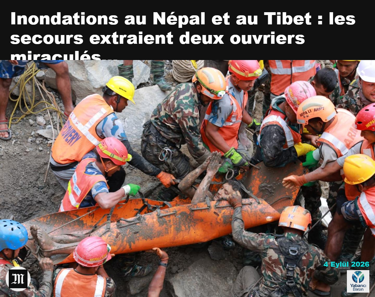 Nepal askerleri, 4 Eylül 2026’da Nepal’in Rasuwa bölgesindeki Trishuli-3A hidroelektrik projesi sahasında düzenlenen operasyonda bir işçiyi kurtarıyor. Nepal Ordusu / AP