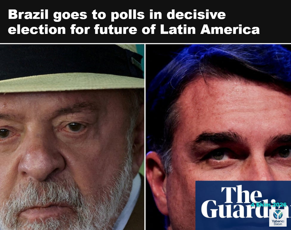 Luiz Inácio Lula da Silva dördüncü dönem için yarışıyor; aşırı sağcı senatör Flávio Bolsonaro ise önünde duruyor. Fotoğraf: Adriano Machado/Reuters