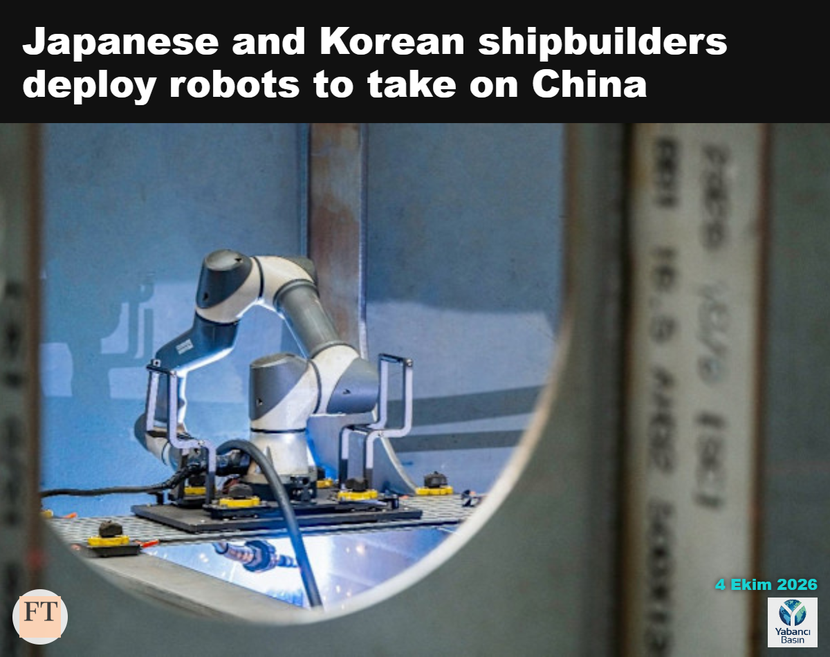 HD Hyundai’nin tersanesinde kaynak yapan robot © HD Hyundai
