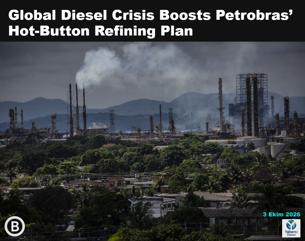 Brezilya’nın Rio de Janeiro eyaletindeki Duque de Caxias kentinde Petrobras rafinerisinin yakınındaki evler. Fotoğraf: Dado Galdieri/Bloomberg