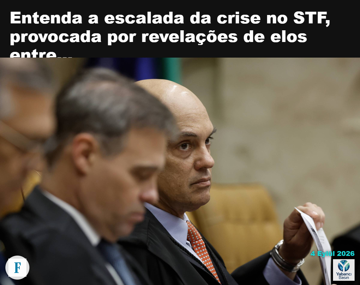 STF genel kurul oturumunda bakanlar Alexandre de Moraes (sağda) ve André Mendonça (solda). Pedro Ladeira – 3 Eylül 2026/Folhapress