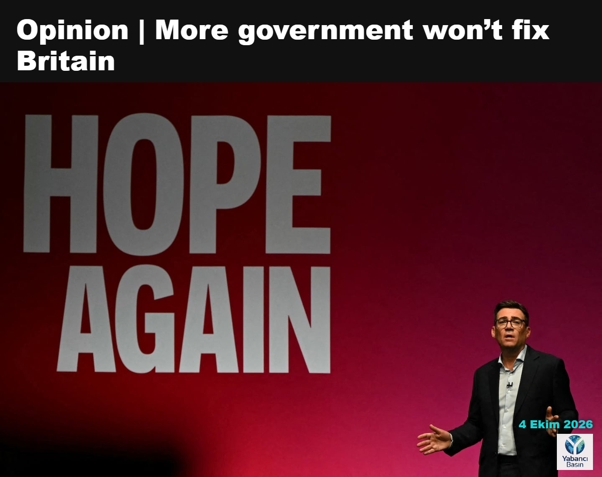 Britanya Başbakanı Andy Burnham, 29 Eylül’de Liverpool’da düzenlenen İşçi Partisi konferansında konuşuyor. (Paul Ellis/AFP/Getty Images)