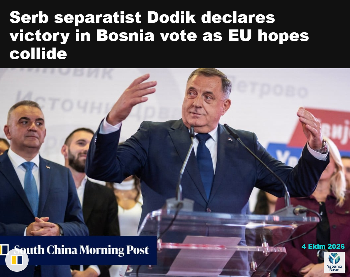 Hırvat Demokratik Birliği’nin Bosna-Hersek devlet başkanlığı adayı Darijana Filipovic, pazar günü Bosna-Hersek’in Stolac kentindeki bir sandıkta oy kullanıyor. Fotoğraf: Reuters