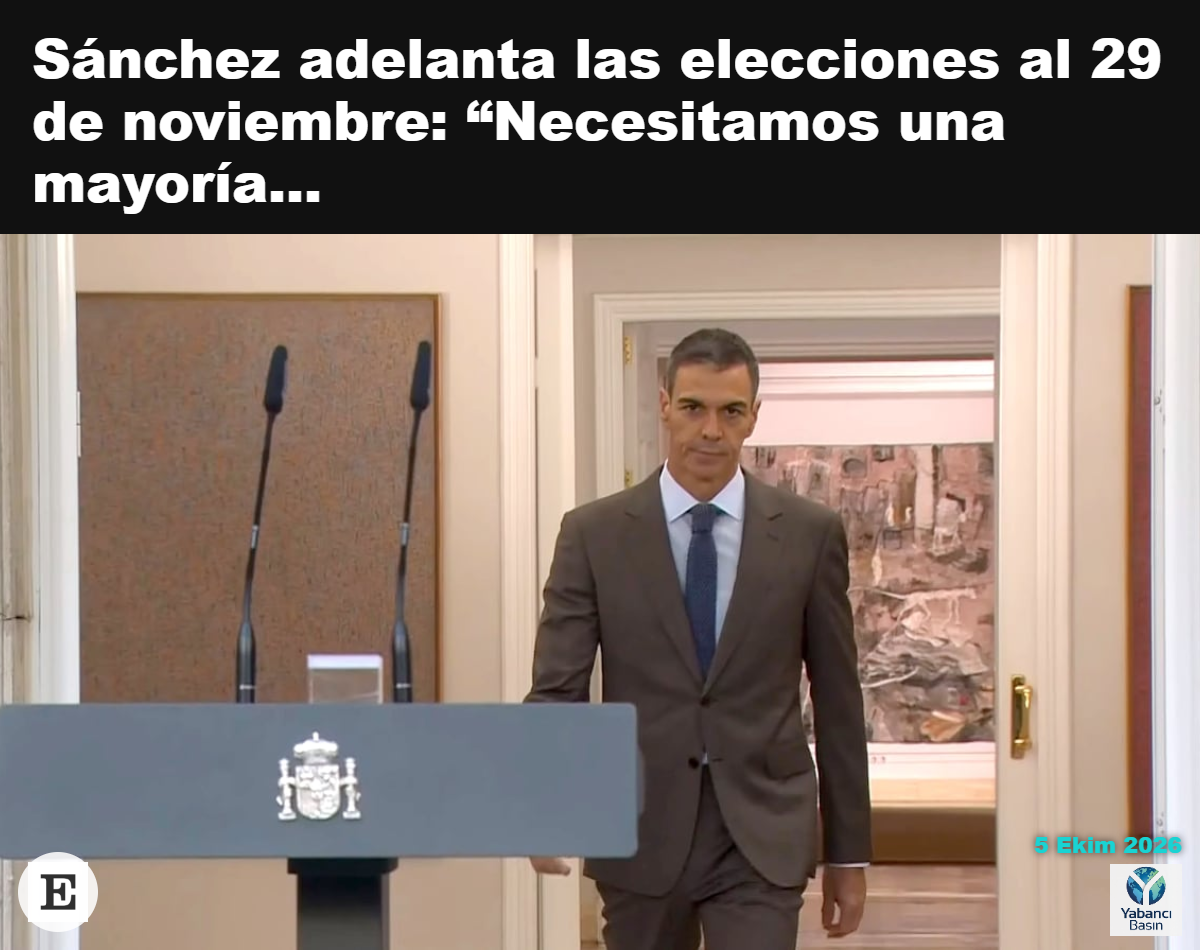 İspanya Hükümeti Başkanı Pedro Sánchez, pazartesi günü yaptığı açıklama sırasında. La Moncloa tarafından yayımlanan fotoğraf.