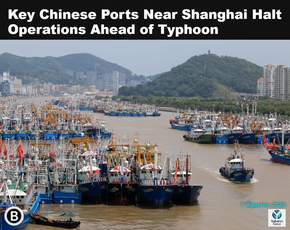 5 Ağustos’ta Çin’in Zhoushan kentindeki bir liman. Fotoğraf: Xinhua Haber Ajansı/Xinhua Haber Ajansı