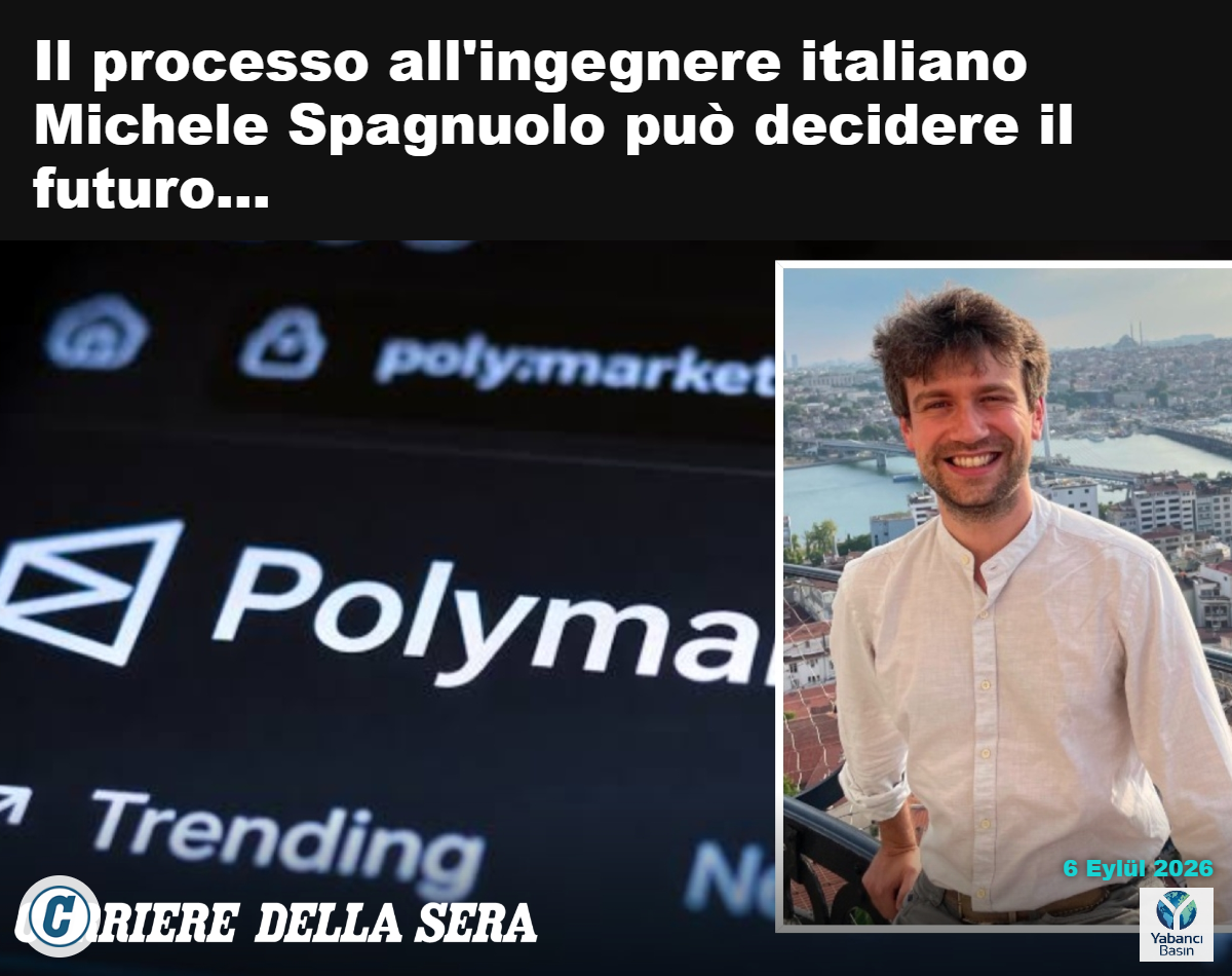 Polymarket ekranı önünde Michele Spagnuolo’nun fotoğrafı.