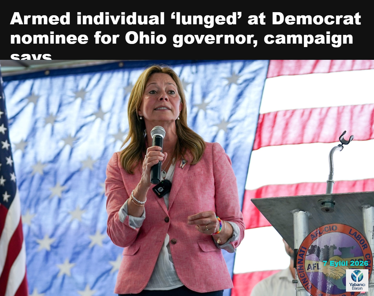 Demokratların Ohio valiliği adayı Amy Acton, cumartesi günü Ohio’nun Hamilton kentindeki AFL-CIO pikniğinde konuşuyor. (Frank Bowen IV/The Enquirer/USA TODAY Network via Reuters Connect)