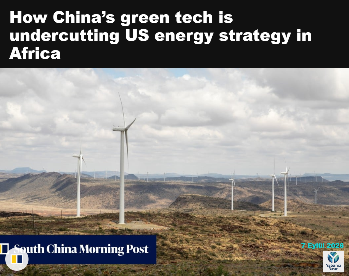 Afrika’da bir rüzgâr enerjisi santrali.
