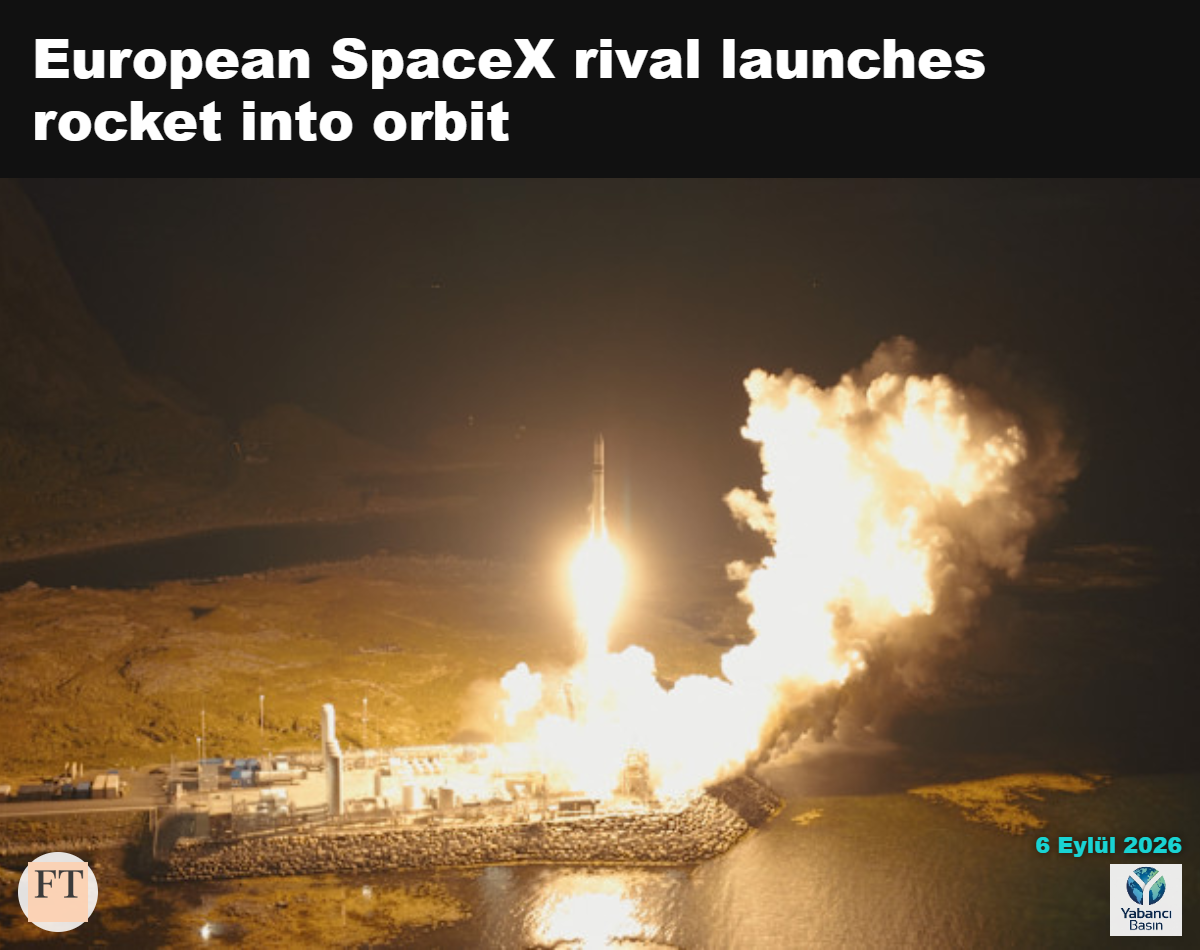 Isar Aerospace’ın Spectrum fırlatma aracı, Norveç’teki Andøya Uzay Merkezi’ndeki fırlatma rampasından havalandıktan sonra beş küçük uyduyu başarıyla yörüngeye taşıdı. © Isar Aerospace/AFP/Getty Images