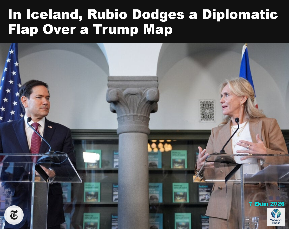ABD Dışişleri Bakanı Marco Rubio ve İzlanda Dışişleri Bakanı Thorgerdur Katrin Gunnarsdottir ortak basın toplantısı düzenledi. Mark Schiefelbein / Pool