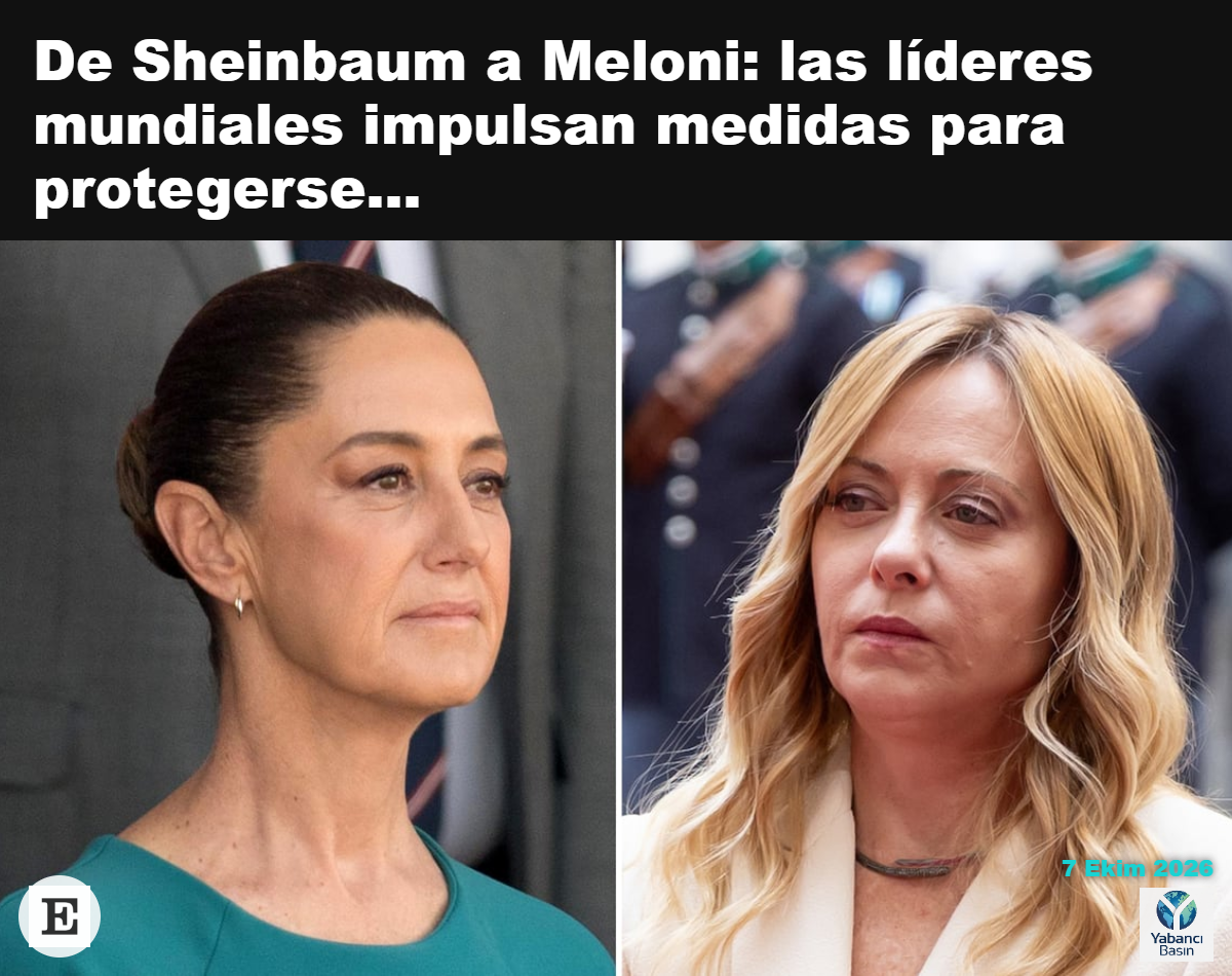 Claudia Sheinbaum ve Giorgia Meloni. GETTY / AP