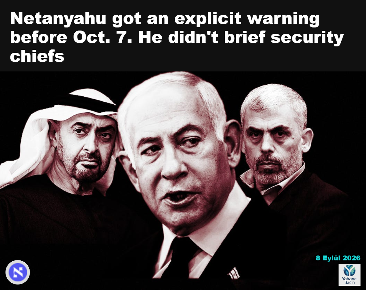 Hamas lideri Yahya Sinvar ve BAE Devlet Başkanı Muhammed bin Zayid.