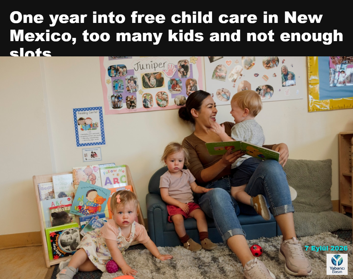 Geçen hafta Santa Fe’deki First Presbyterian Çocuk Gelişim Merkezi’nde çocuklarla ilgileniliyor. (Sofie Hecht/The Washington Post için)
