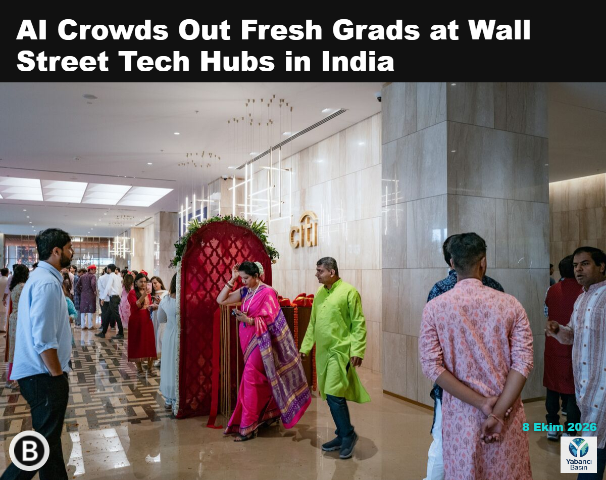 Çalışanlar, 30 Eylül’de Pune’daki Citigroup Global Capability Center’ın açılışını kutluyor. Fotoğraf: Elke Scholiers/Bloomberg