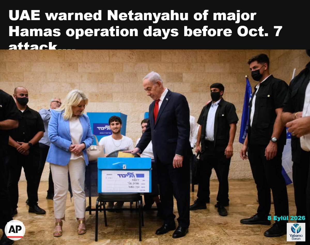 İsrail Başbakanı Binyamin Netanyahu ve eşi Sara, İsrail’in ekim ayındaki genel seçimi öncesinde Likud partisinin ön seçimlerinde oy kullanıyor; Kudüs, 17 Ağustos 2026. (AP Fotoğrafı/Ohad Zwigenberg, Pool)