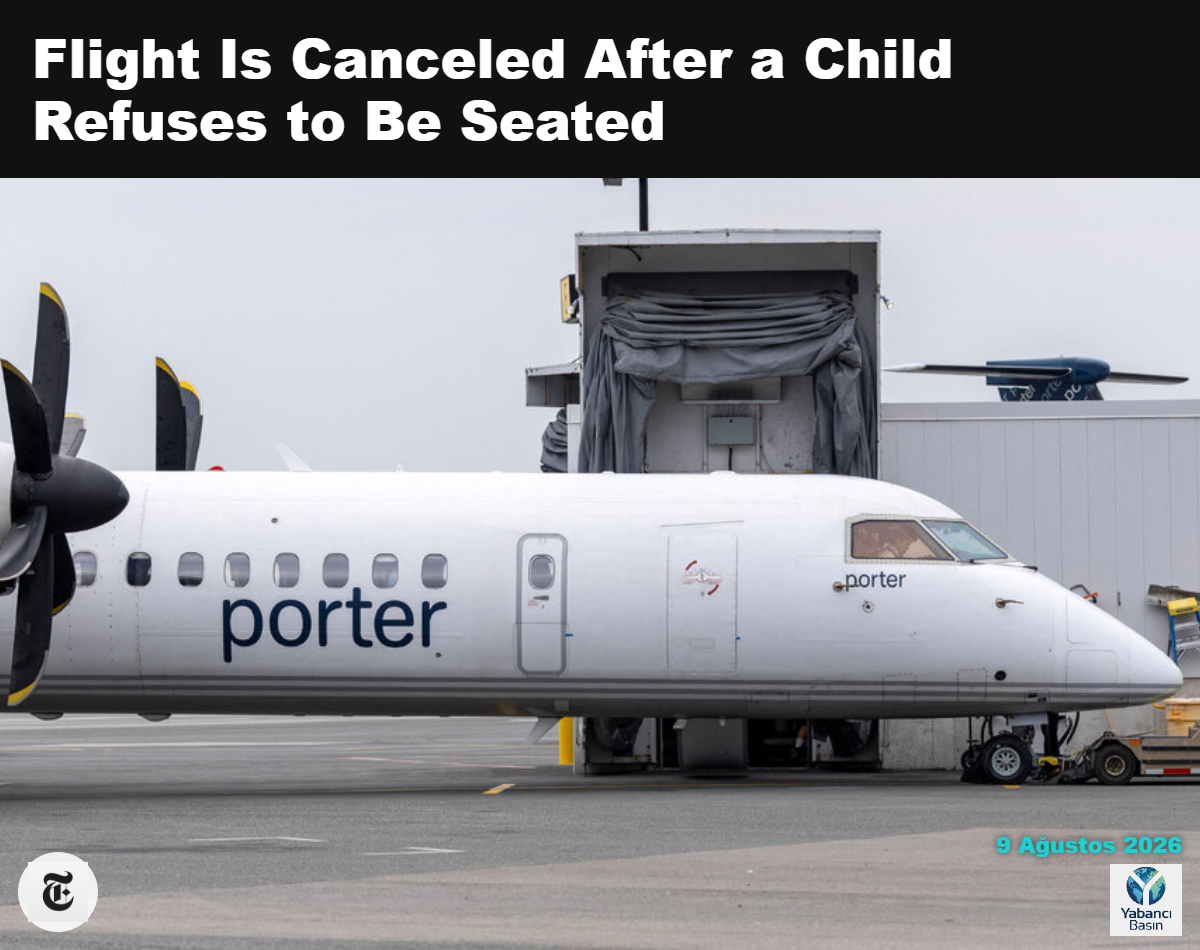 Perşembe günü oturmayı reddeden bir çocuğun bulunduğu Porter Airlines uçağı, uçuşun iptal edilmesine yol açtı. Carlos Osorio/Reuters
