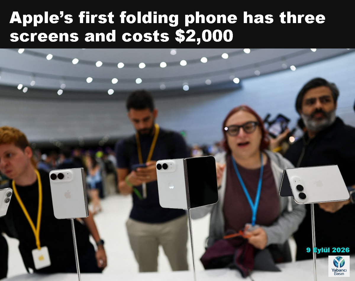 Yeni katlanabilir iPhone Duo. (Carlos Barria/Reuters)