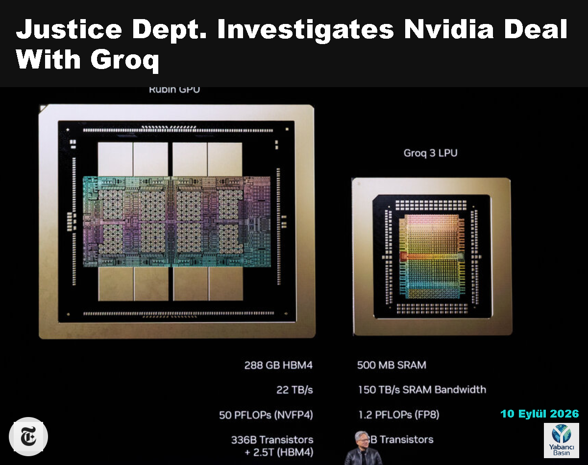 Nvidia Üst Yöneticisi Jensen Huang bu yıl bir şirket konferansında konuşurken. Piyasa değeri 5,4 trilyon dolar olan Nvidia, Silikon Vadisi’nin fiili merkez bankasına dönüştü. Manuel Orbegozo / The New York Times