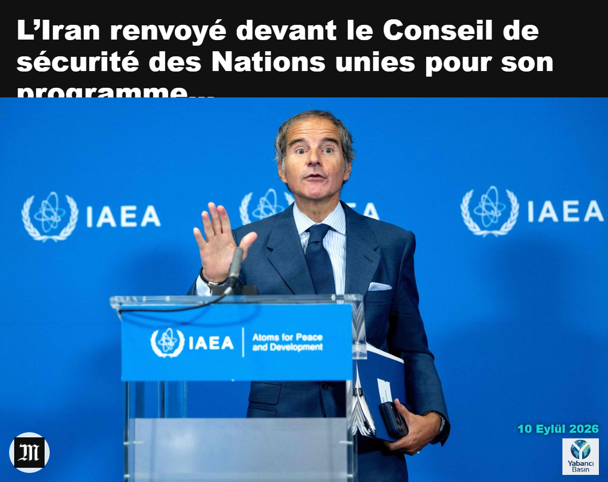 Uluslararası Atom Enerjisi Ajansı Başkanı Rafael Grossi, 7 Eylül 2026’da Viyana’daki ajans merkezinde düzenlediği basın toplantısında. JOE KLAMAR / AFP