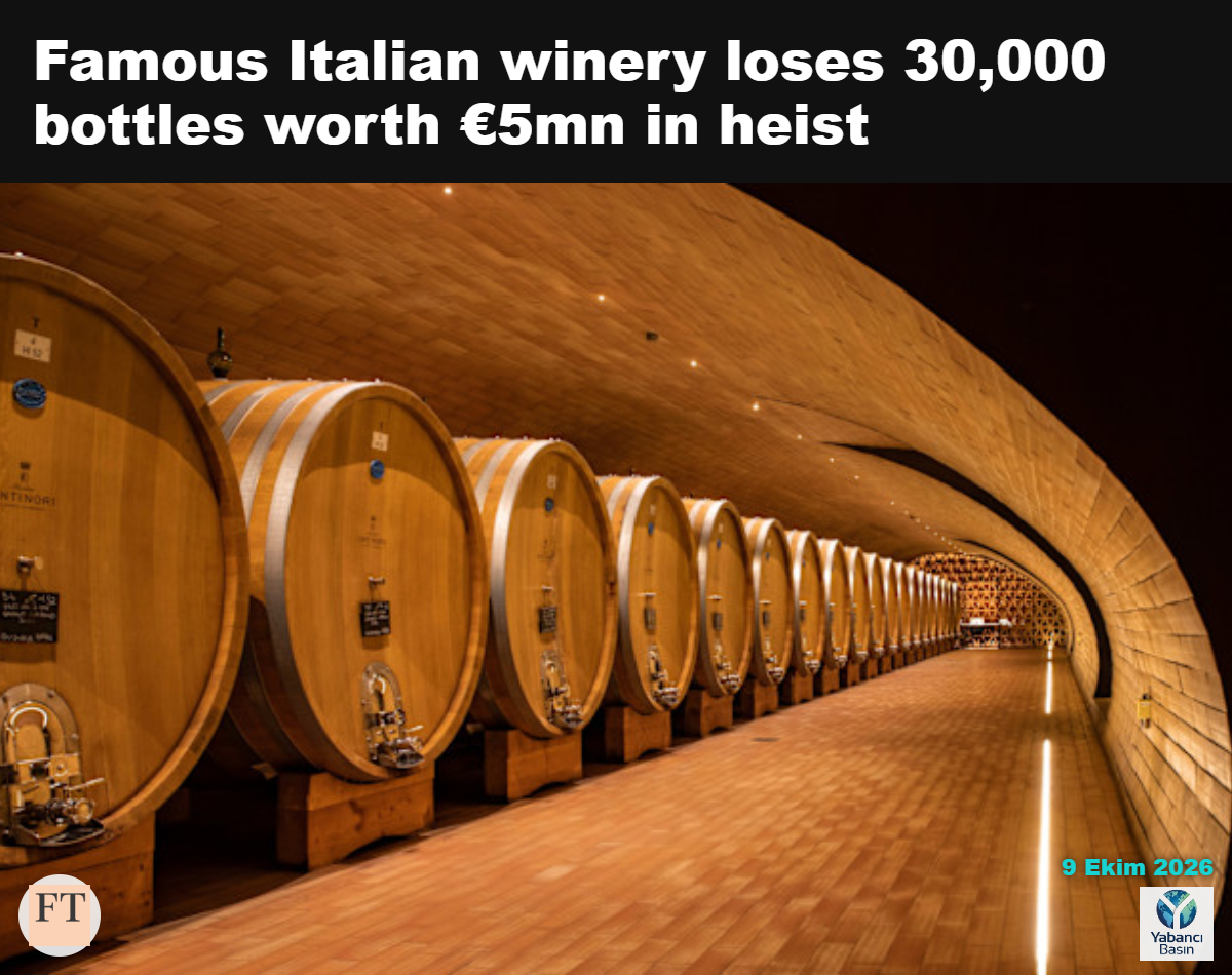 Marchesi Antinori’nin şaraphanesinde soyguna ilişkin kapsamlı güvenlik kamerası görüntüleri bulunuyor.