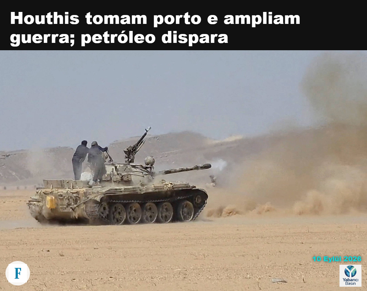Yemen hükümetine ait tank, başkent Sana'nın kuzeybatısındaki El-Hazm'da Husi mevzilerine ateş açıyor — Yemen Silahlı Kuvvetleri — 9 Eylül 2026/Reuters