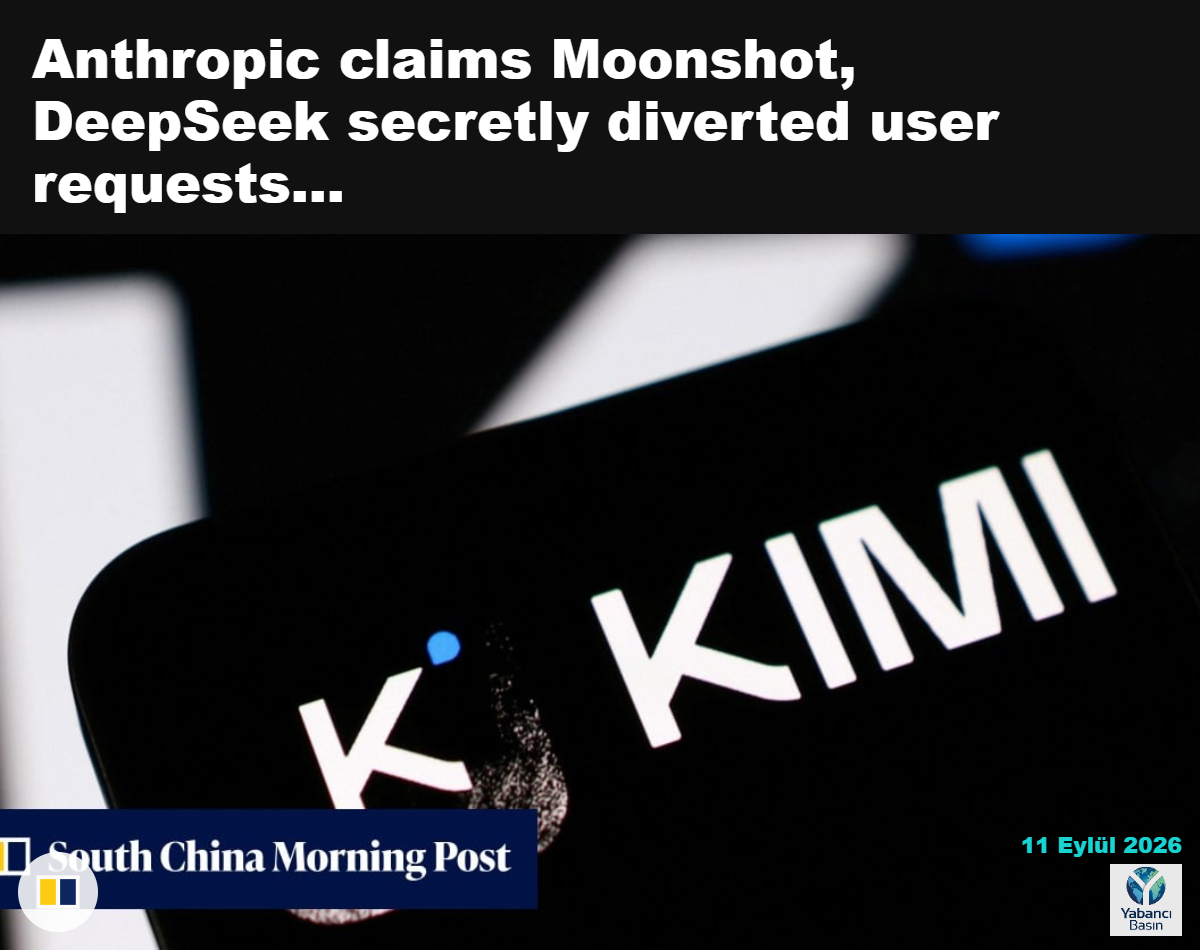 ABD’li teknoloji şirketi Anthropic, Çinli yapay zekâ şirketleri Moonshot ve DeepSeek’i müşteri taleplerini gizlice Claude modellerine yönlendirmekle suçladı. İllüstrasyon: Reuters