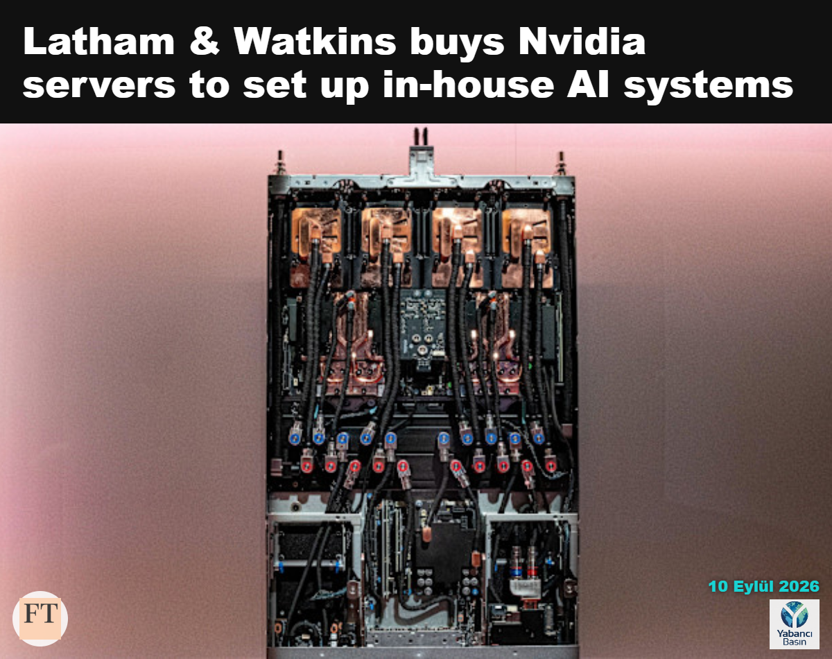 Nvidia GB300 hesaplama tepsisi. Hukuk çalışmaları, yapay zekânın en hızlı dönüştürdüğü sektörler arasında yer alıyor © Bloomberg