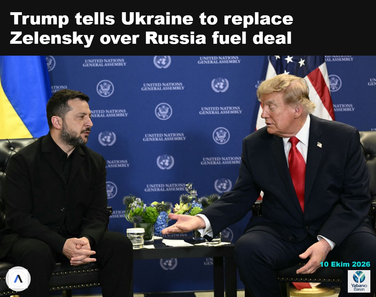 Başkan Trump, geçen ay New York'ta düzenlenen Birleşmiş Milletler Genel Kurulu'nda Ukrayna Devlet Başkanı Volodimir Zelenskiy ile görüşüyor. Fotoğraf: Brendan Smialowski/AFP via Getty Images