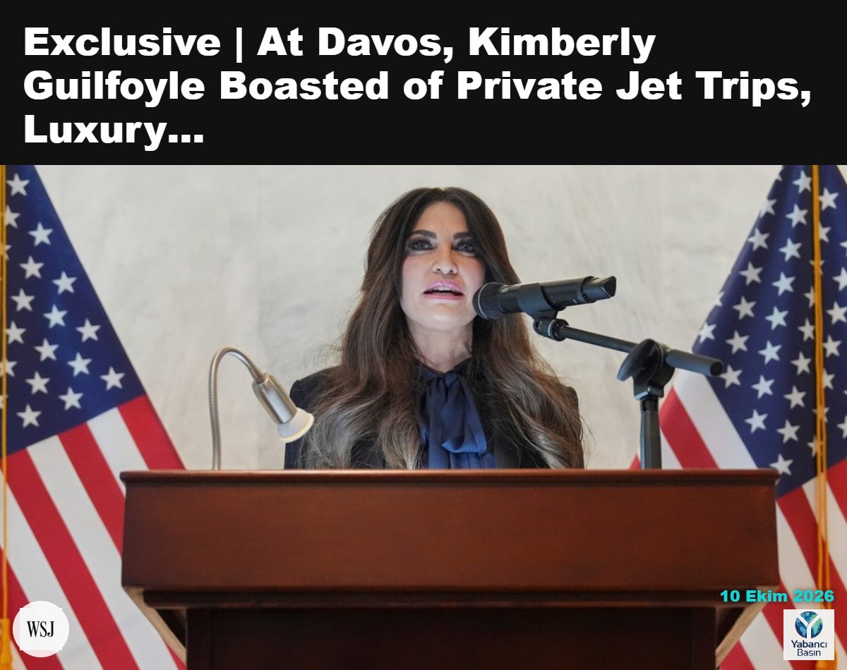 Kimberly Guilfoyle, ocak ayında Paris Moda Haftası’nda Yunan denizcilik iş insanı Nikolas Tsakos ve Carla Bruni ile birlikte. Pierre Suu/Getty Images