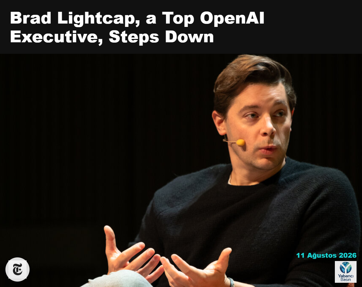 Nisan ayına kadar OpenAI’nin operasyon direktörü olarak görev yapan Brad Lightcap, şirkete 2018’de katıldı. Mike Kai Chen/The New York Times