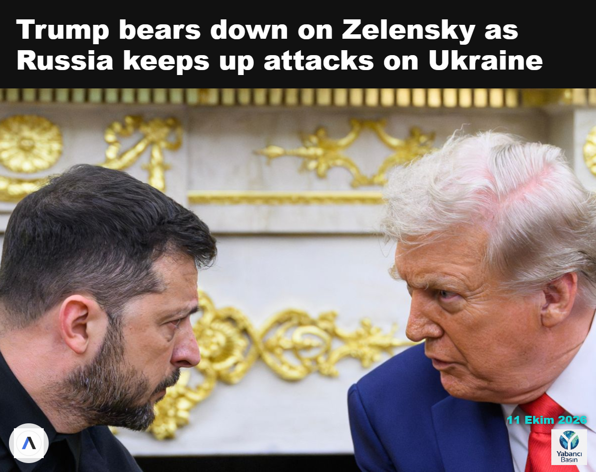 Ukrayna Cumhurbaşkanı Volodimir Zelenskiy ve Başkan Trump, 18 Ağustos 2025'te Oval Ofis'te bir toplantıya katılıyor. Fotoğraf: Mandel Ngan / AFP via Getty Images