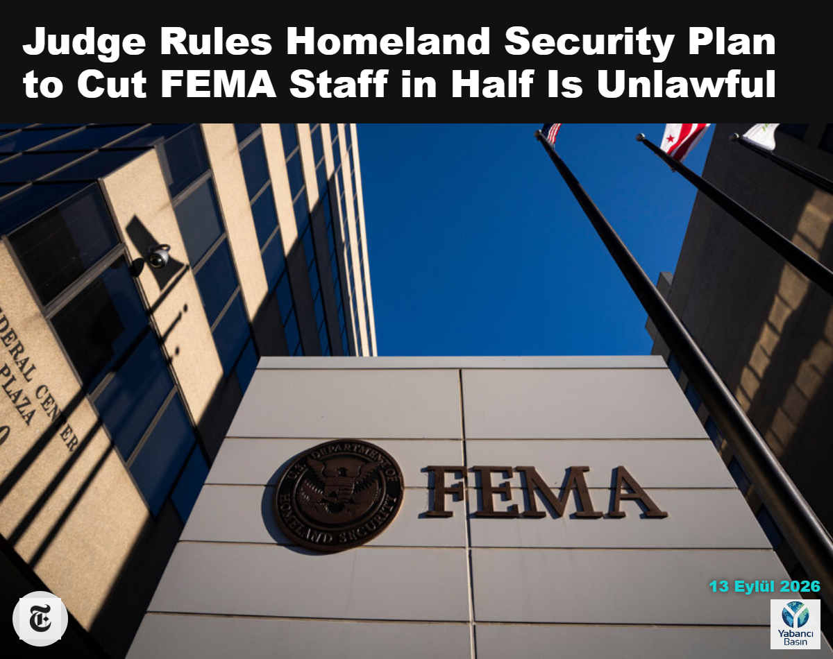Washington’daki FEMA genel merkezi. Bir yargıç, İç Güvenlik Bakanlığı’nın kurumda personel azaltma planını hukuka aykırı buldu. Al Drago / The New York Times