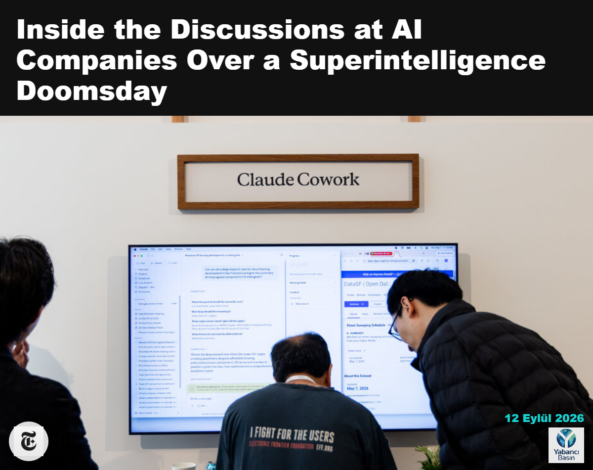 Mayıs ayında Anthropic’in Claude Cowork yapay zekâ aracının gösterimi. Bir çalışma arkadaşının tehlikelere dikkat çekerek bu hafta istifa etmesinin ardından şirket çalışanları yapay zekânın risklerini tartışıyor. Jason Henry / The New York Times