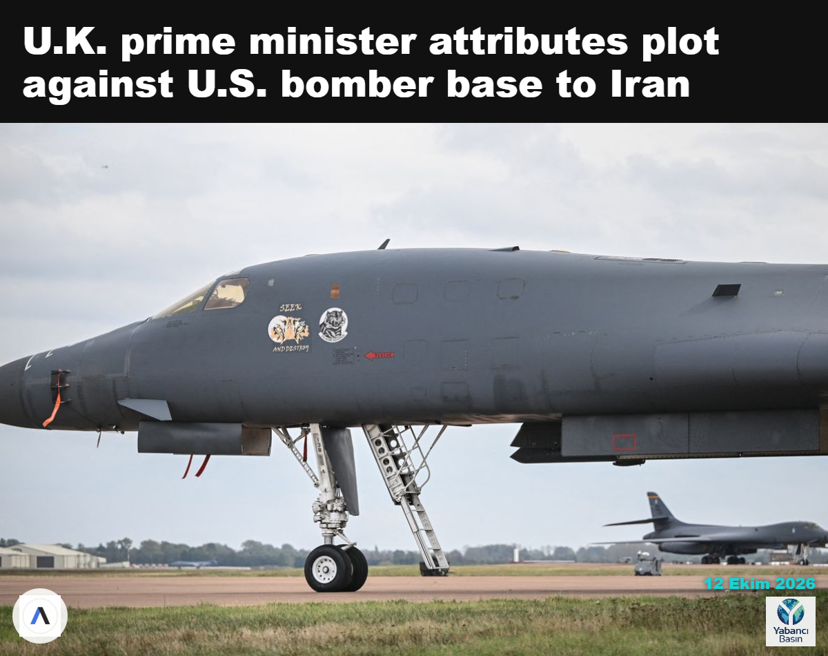 Eylül 2026’da RAF Fairford’da bir B-1 bombardıman uçağı. Fotoğraf: Justin Tallis/AFP via Getty Images