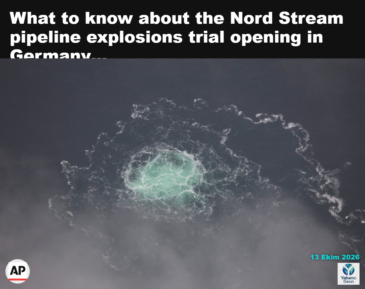 İsveç Sahil Güvenliği tarafından sağlanan bu fotoğrafta, 28 Eylül 2022’de Nord Stream 2’den sızıntı görülüyor. (İsveç Sahil Güvenliği, AP aracılığıyla; arşiv)