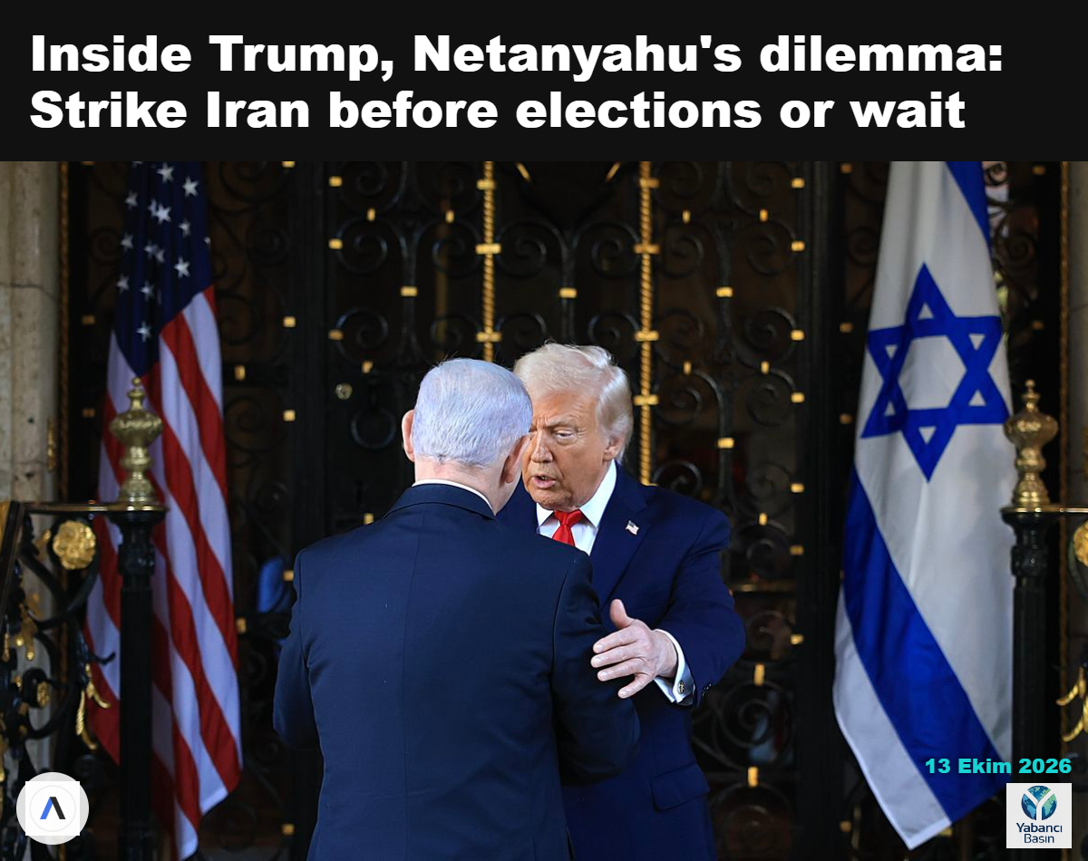 Başkan Trump, 29 Aralık 2025’te İsrail Başbakanı Binyamin Netanyahu’yu Mar-a-Lago kulübünde karşılıyor. Fotoğraf: Joe Raedle/Getty Images