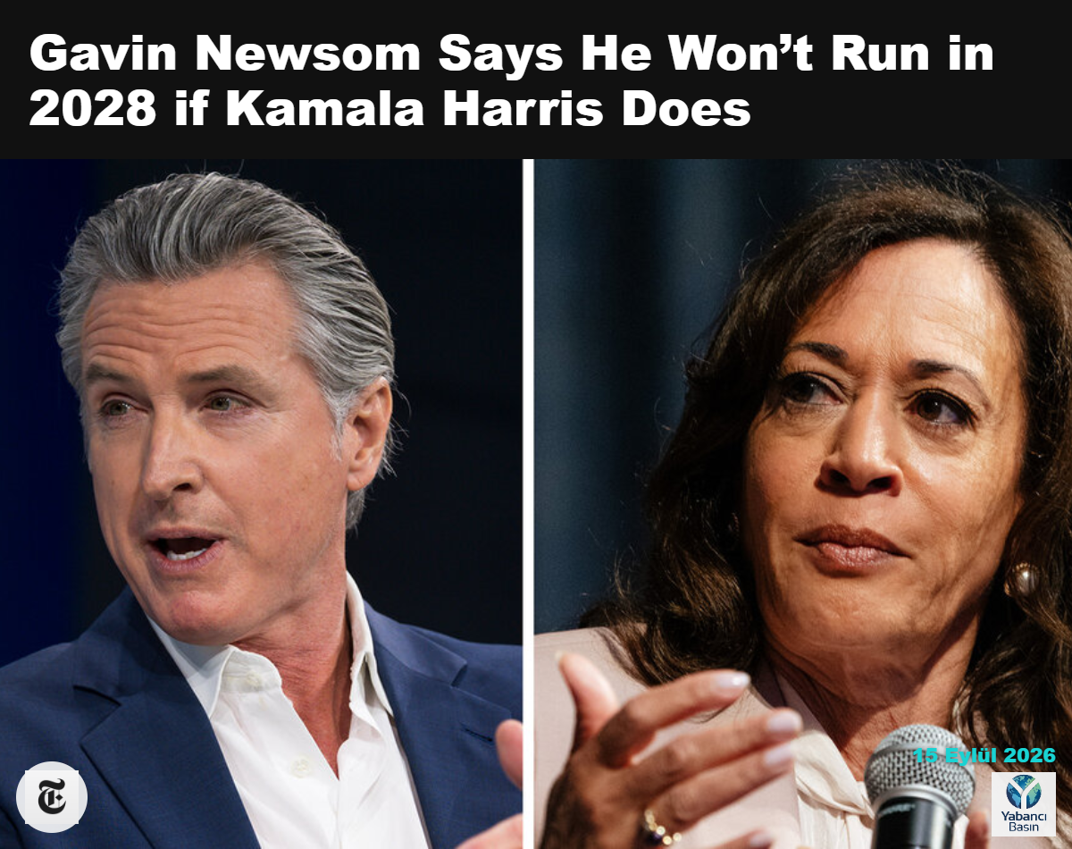 California Valisi Gavin Newsom ve eski Başkan Yardımcısı Kamala Harris, 2028 başkanlık seçimleri için potansiyel adaylar olarak görülüyor. Karsten Moran ve Nick Hagen / The New York Times