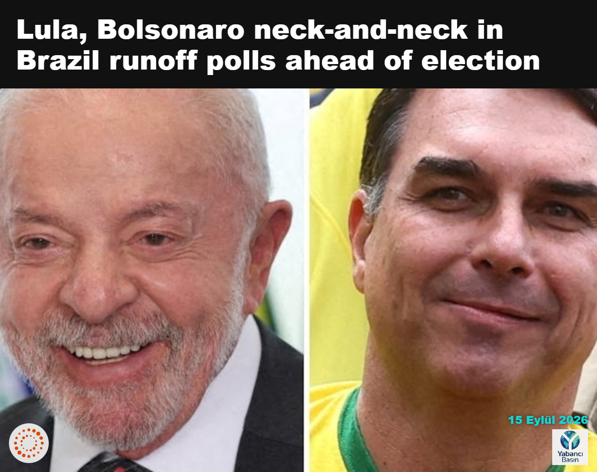 Birleşik görselde Brezilya Devlet Başkanı Luiz Inacio Lula da Silva ve Brezilyalı cumhurbaşkanı adayı Senatör Flavio Bolsonaro yer alıyor.