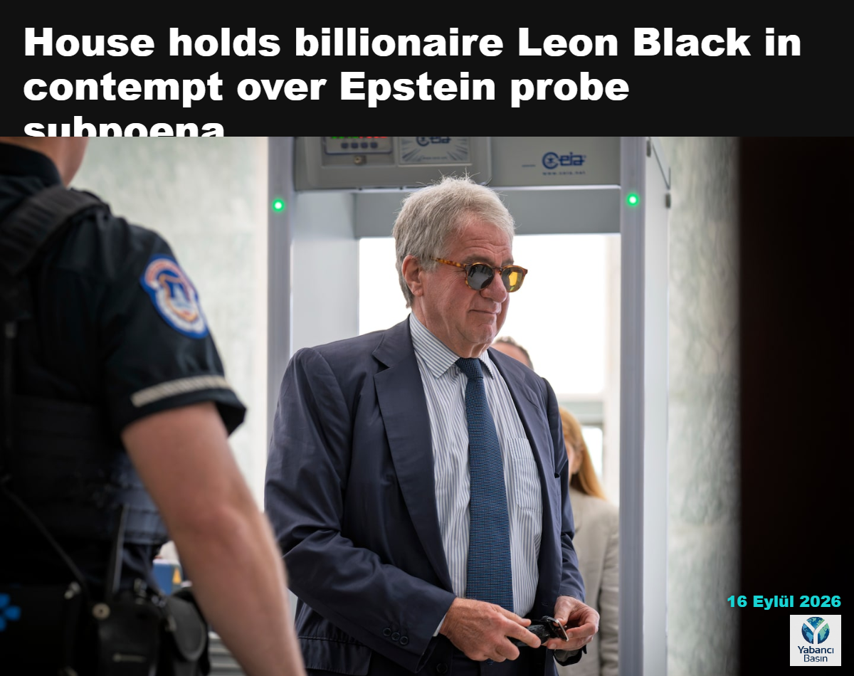 Jeffrey Epstein’e yakın olan milyarder Leon Black, 26 Haziran’da Capitol Hill’de Meclis Gözetim Komitesi ile kapalı kapılar ardında yapılacak görüşmeye geliyor. (J. Scott Applewhite/AP)