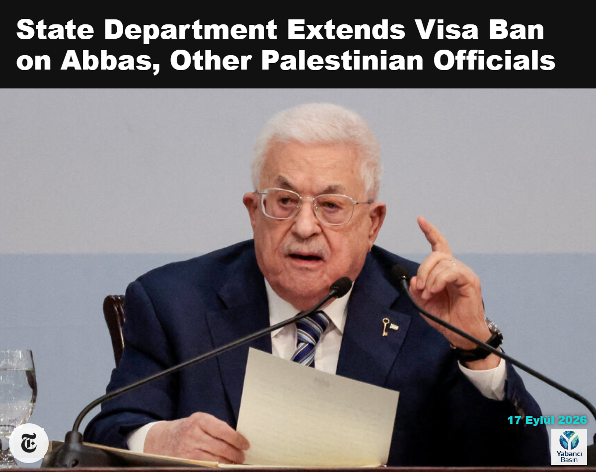 Mayıs ayında görüntülenen Filistin Kurtuluş Örgütü ve Filistin Yönetimi lideri Mahmud Abbas’a New York’taki Birleşmiş Milletler Genel Kurulu’na katılması için vize verilmedi. Mohammad Torokman/Reuters